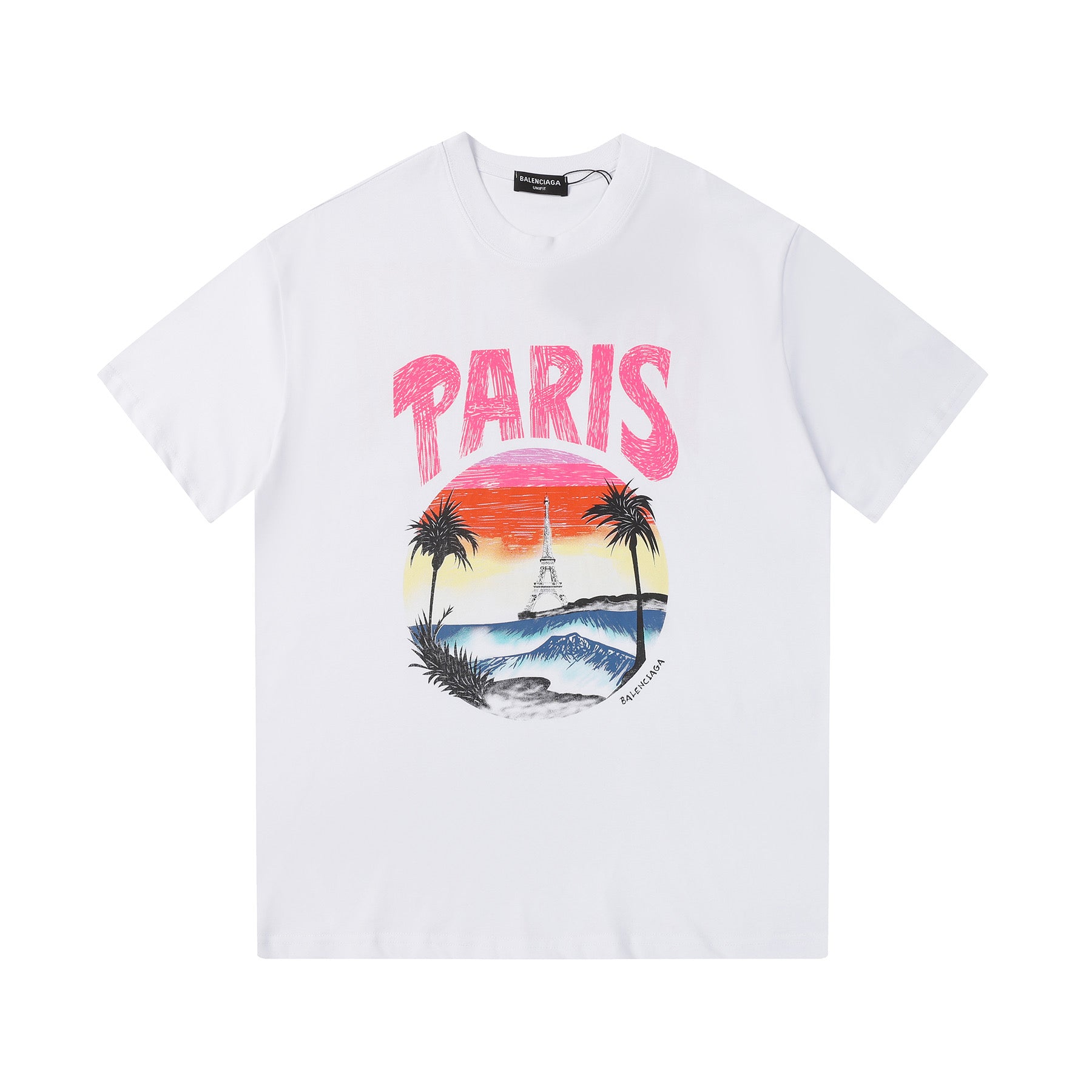 Balenciga logo tee xc2523 white