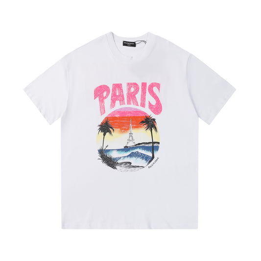 Balenciga logo tee xc2523 white