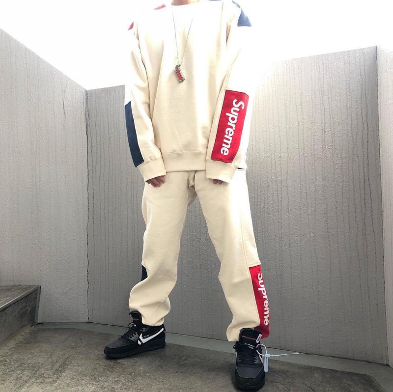 Supreme Formula Crewneck Hoodie Cream