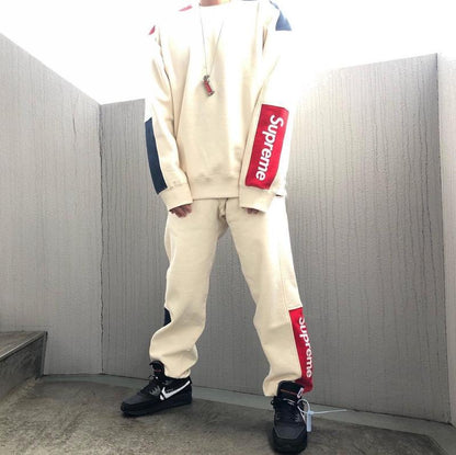 Supreme Formula Crewneck Hoodie Cream