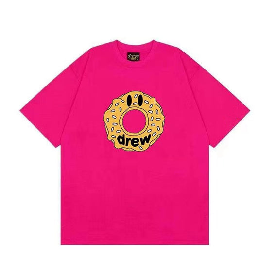 DREW HOUSE DONUT T-SHIRT ROSE RED
