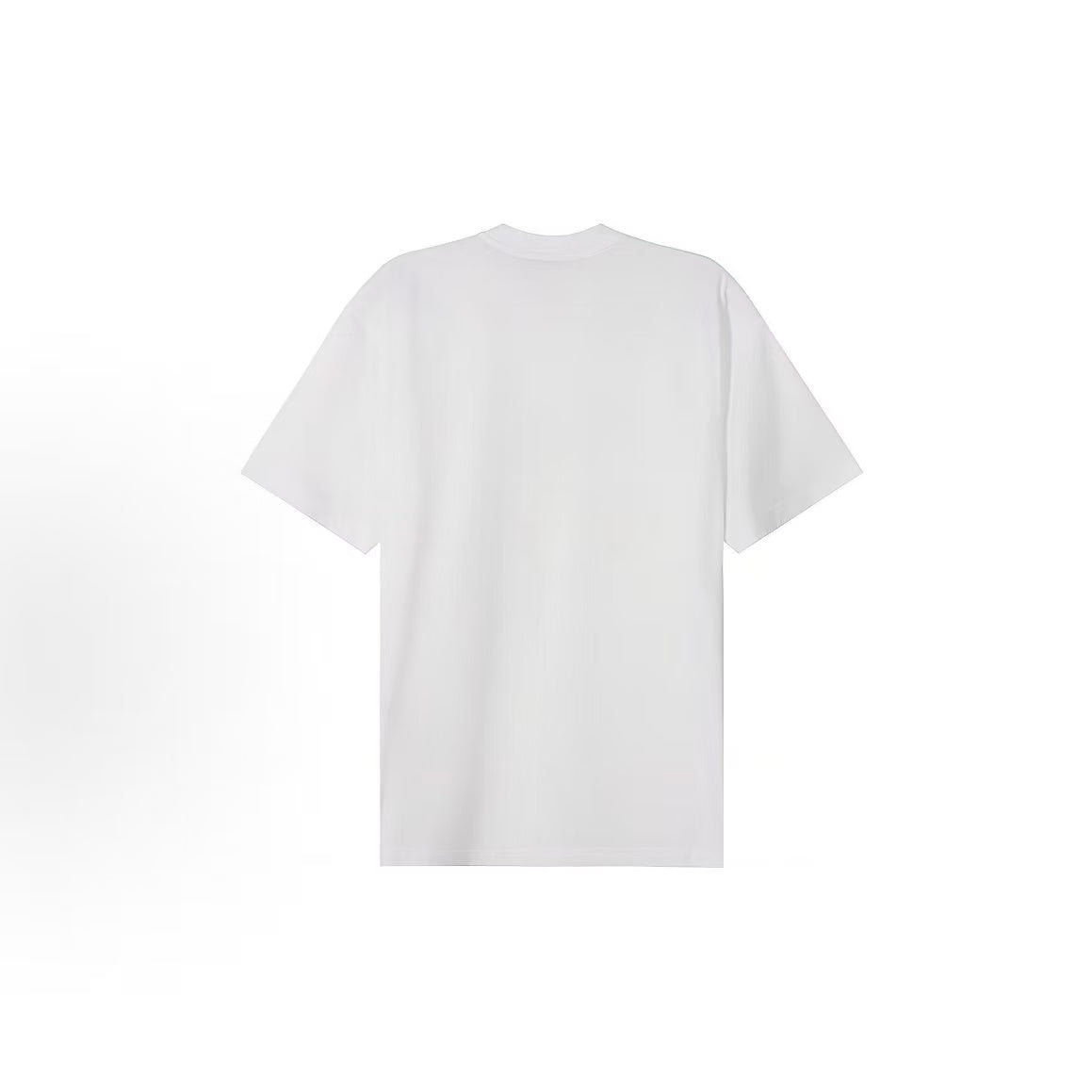 PRADA SS22 Cotton Letter Logo Round-neck Short-sleeved T-shirt for Men - White