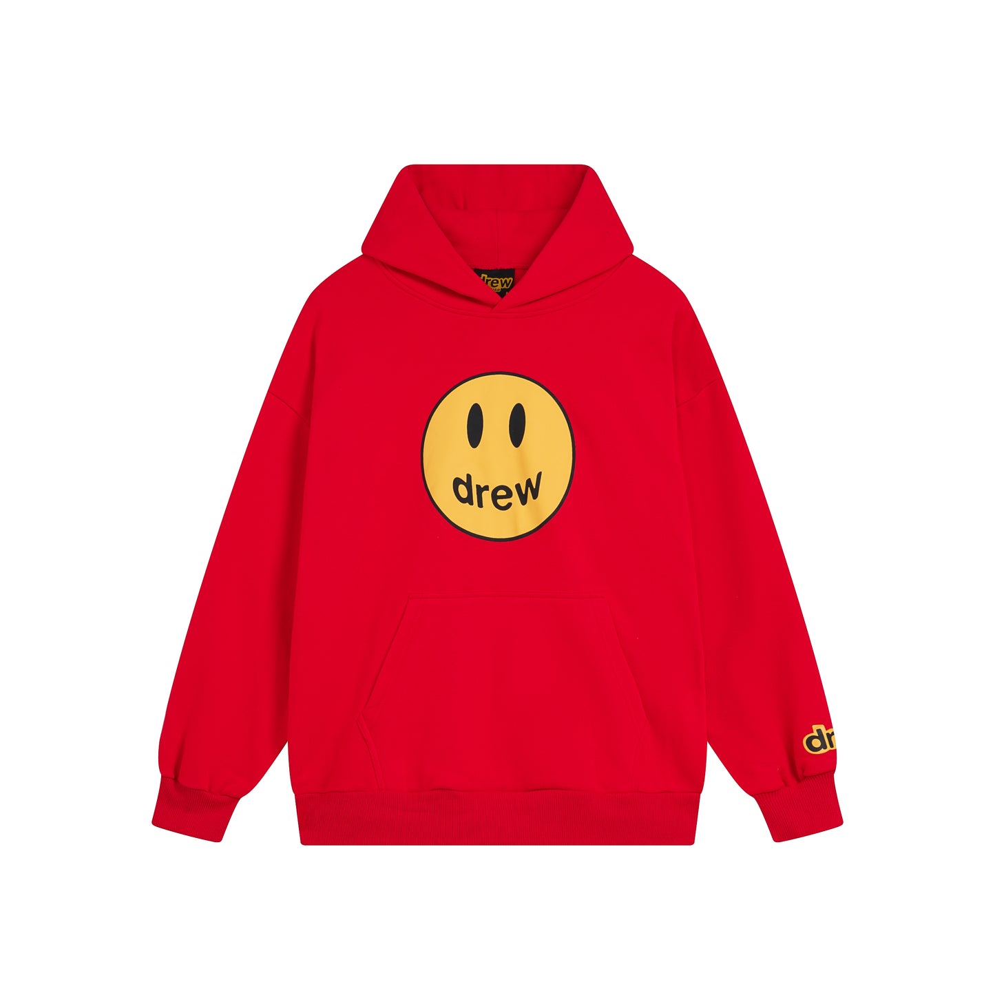 Drew House Smiley Face Series Mascot Navy Smiley Face Hooded Fleece Sweatshirt Winter Unisex Navy Blue