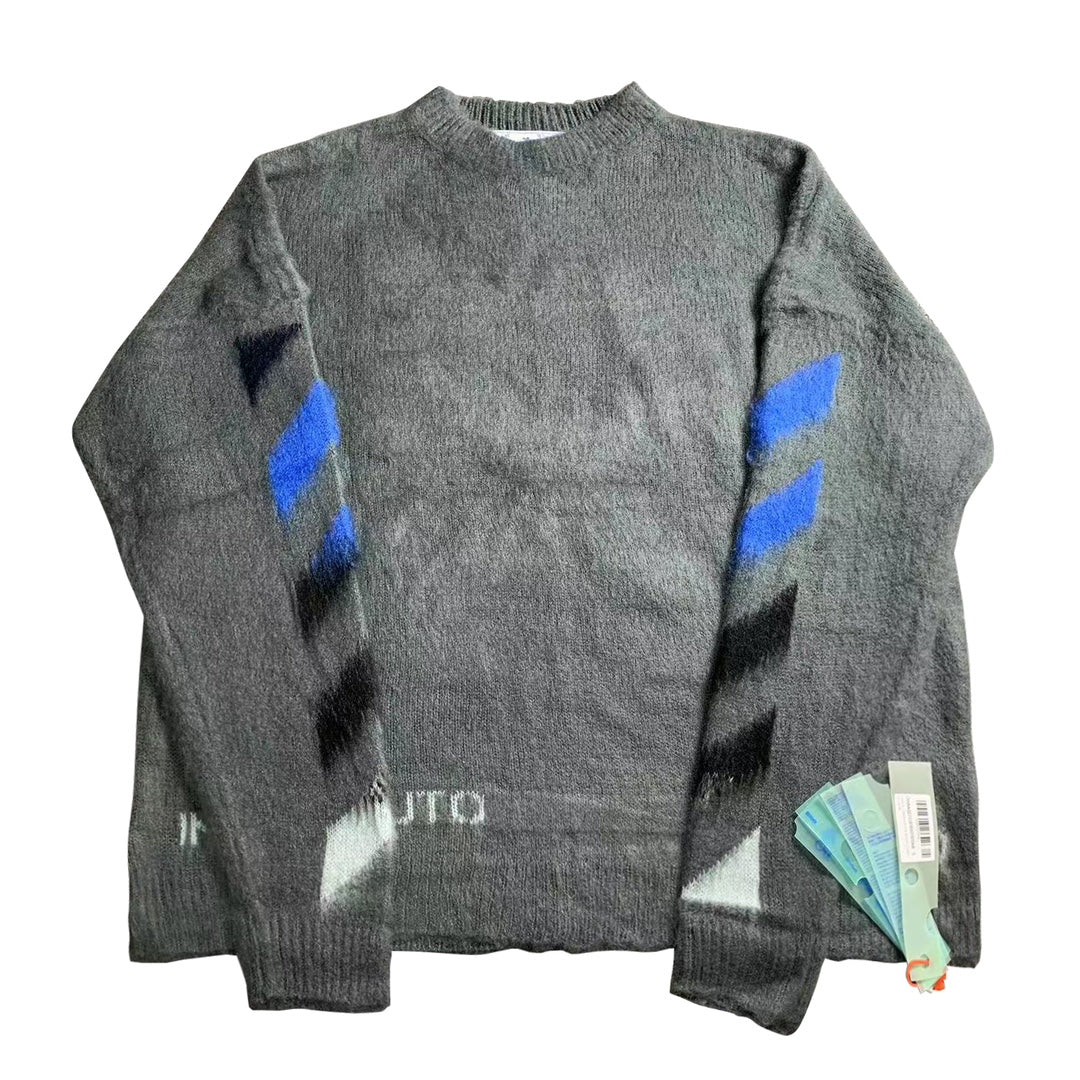 Off-White gradient arrow mohair hoodie