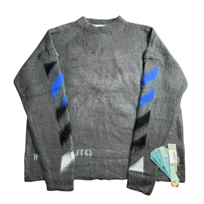 Off-White gradient arrow mohair hoodie