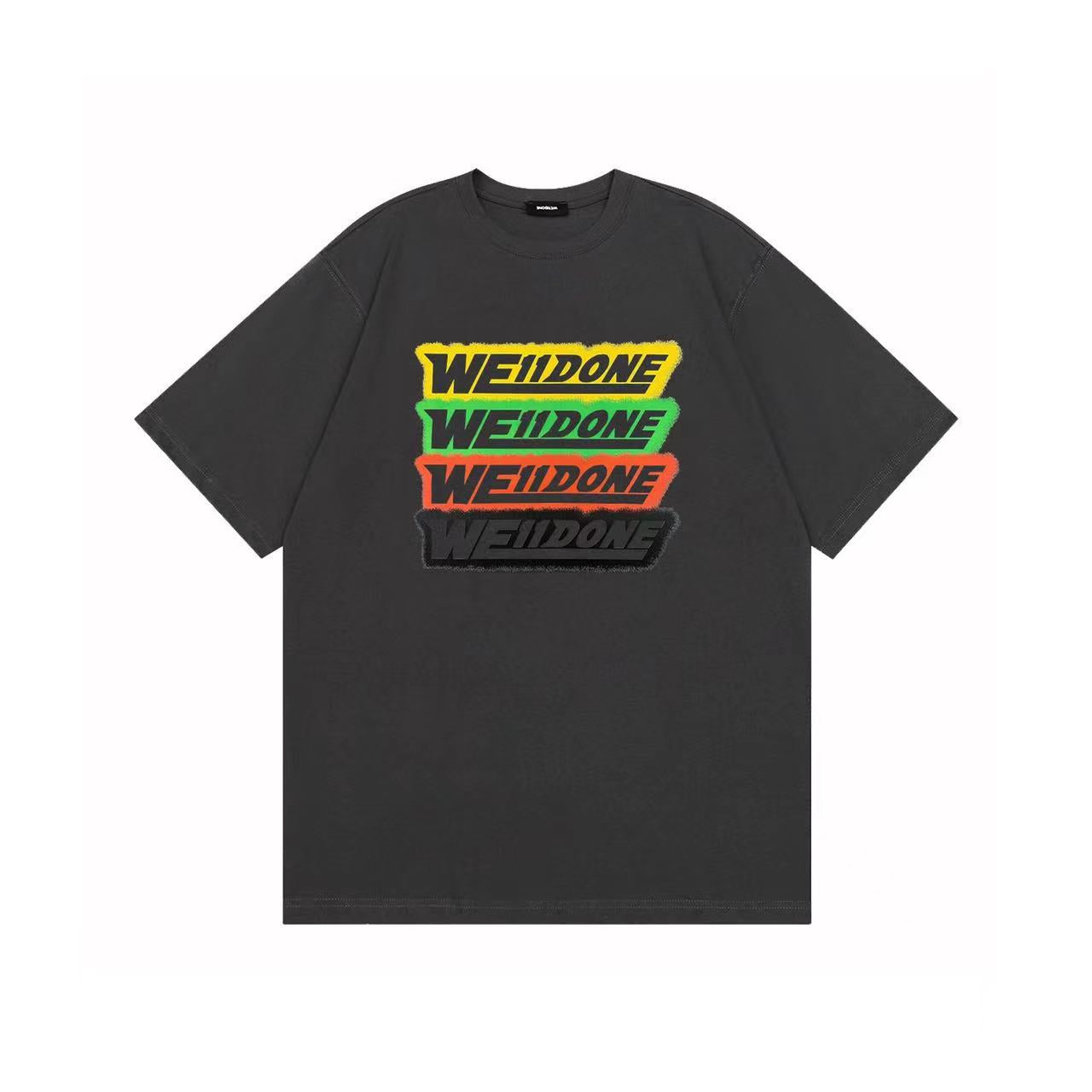 WE11DONE Letter Logo Tee Grey