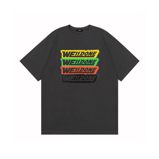 WE11DONE Letter Logo Tee Grey