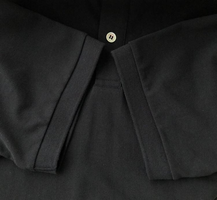 DIOR CD ICON POLO SHIRT BLACK COTTON PIQUÉ – DOT026