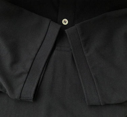 DIOR CD ICON POLO SHIRT BLACK COTTON PIQUÉ – DOT026