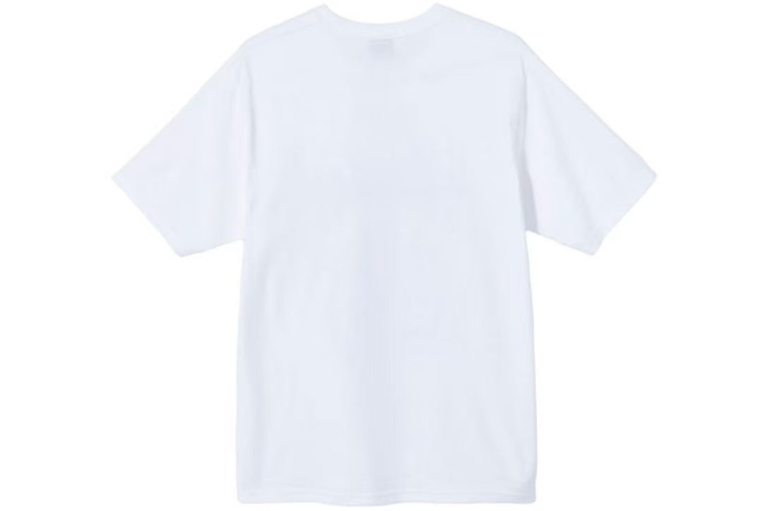 Stussy x Marc Jacobs 40th Anniversary Classic Tour American Retro Short-Sleeved T-Shirt - The same style for both men and women. White color.