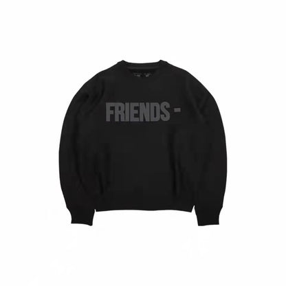 VLONE Letters Logo Print Hoodie Black/Gray