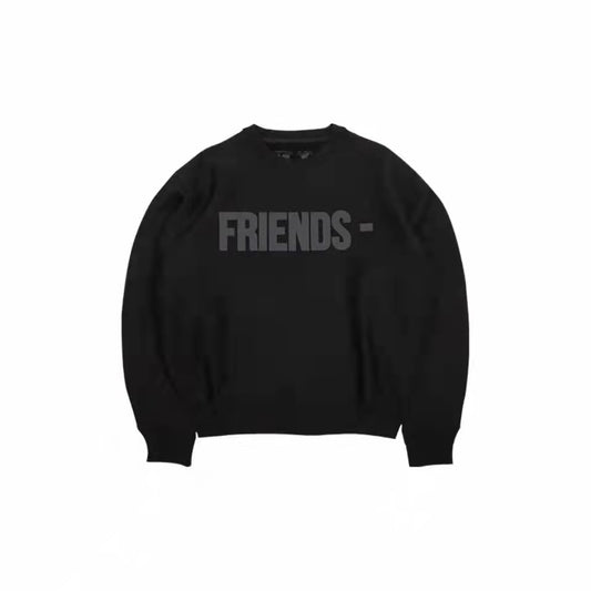 VLONE Letters Logo Print Hoodie Black/Gray