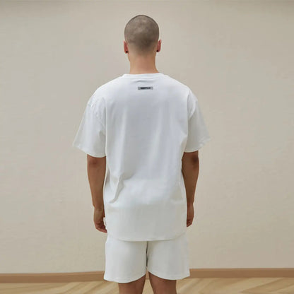 FOG Fear of God 20 Reproduced Short -sleeved Essentials Loose Round Neck T -shirt white