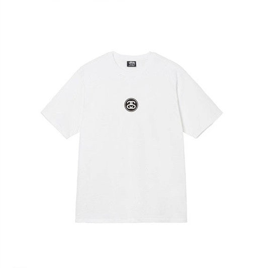 STUSSY DOUBLE S LOGO TEE WHITE
