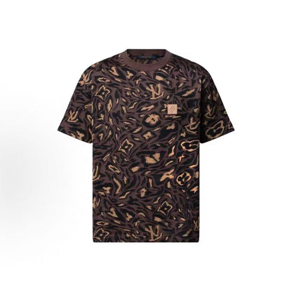 LOUIS VUITTON x Nigo Collaboration Collection - Spring/Summer 2025 Floral Round-neck Short-sleeved T-shirt for Men