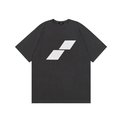 WE11DONE Rhombus Logo Tee Grey