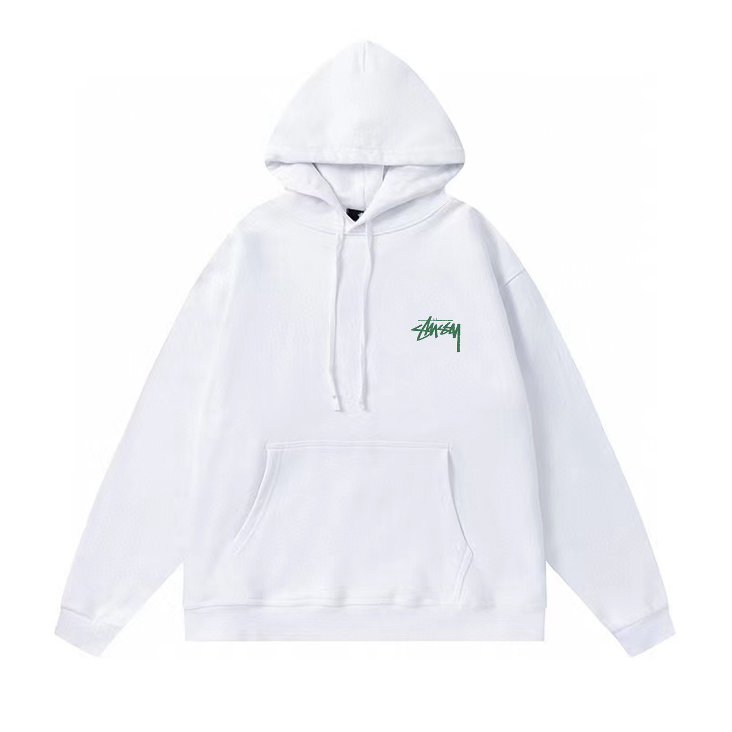 STUSSY PLASTER STATUE PRINT HOODIE WHITE