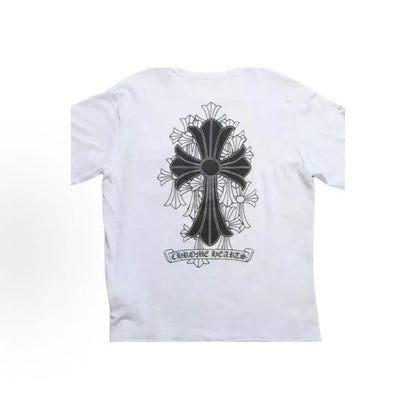 Chrome Hearts Cross Pattern Short-Sleeved Round Neck Fall/Winter 2026 Regular-Sleeve T-Shirt for Women