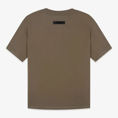 FOG FEAR OF GOD 22 ESSENTIALS double line single row flocking loose T-shirt brown black