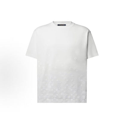 LOUIS VUITTON Monogram Gradient FW26 Early Fall Collection Short-Sleeve Solid Color Flocked Print Gradient T-Shirt for Men