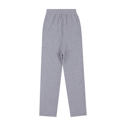 AMI Solid Color Trousers Grey