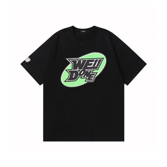 WE11DONE Letter Print Tee Black
