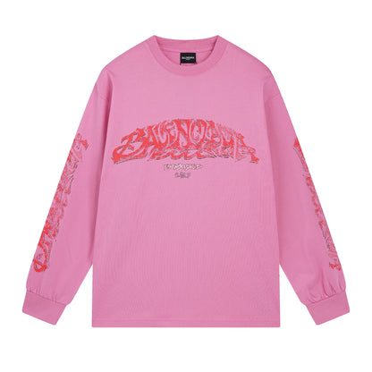Balenciga fire logo tee p105 2024 pink