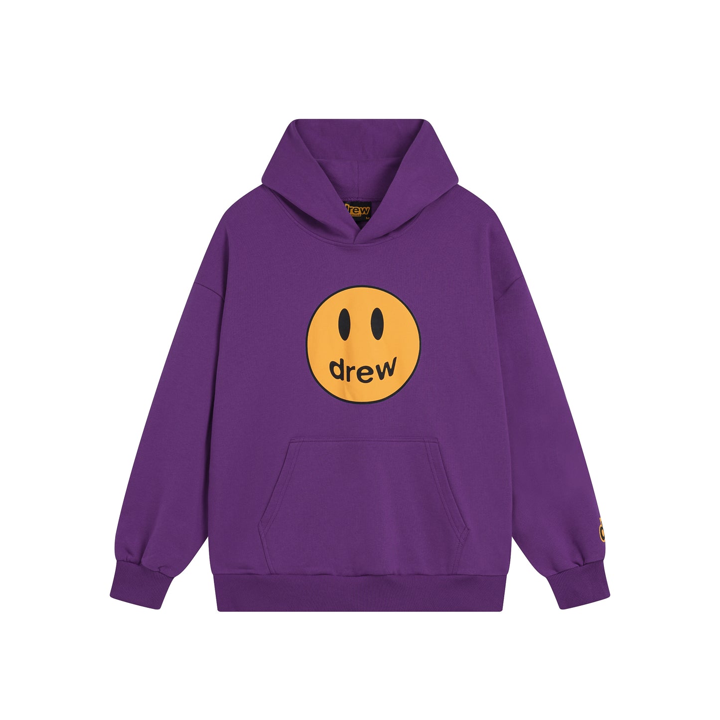 Drew House Smiley Face Series Mascot Navy Smiley Face Hooded Fleece Sweatshirt Winter Unisex Navy Blue