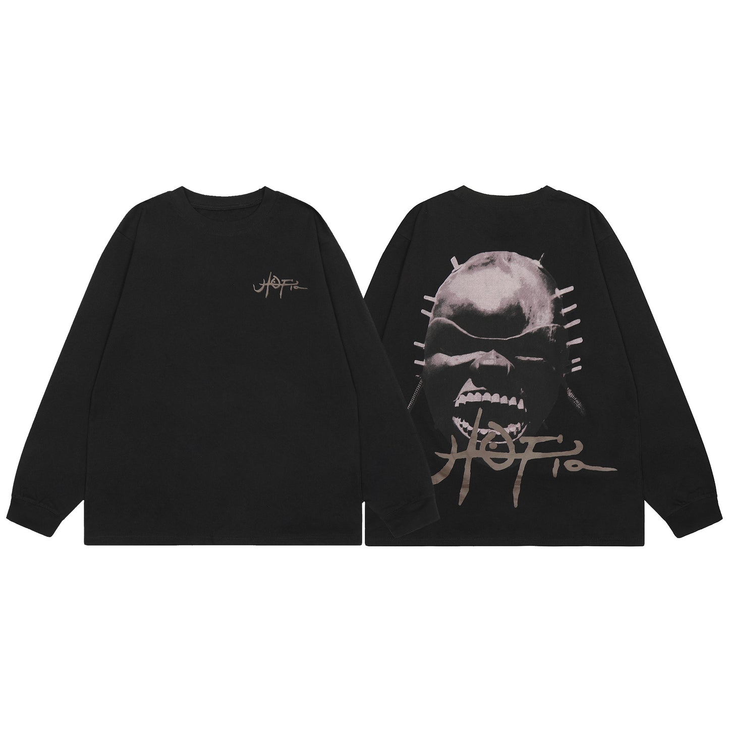 Travis Scott Skeleton Print Hoodie Black