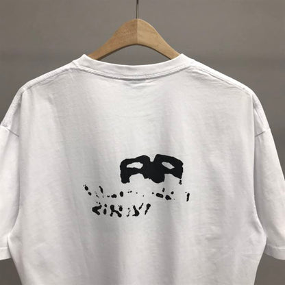BALENCIAGA HAND DRAWN BB ICON T-SHIRT MEDIUM FIT IN WHITE – BAS014