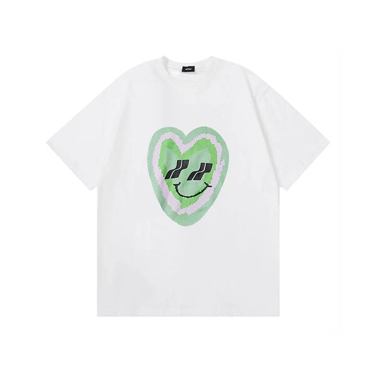 WE11DONE Love Heart Print Tee White