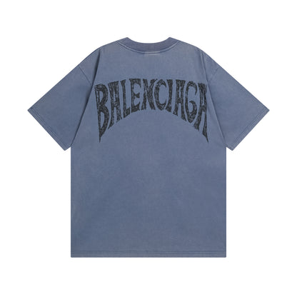 Balenciga logo  24ss tee BL23300 pale blue