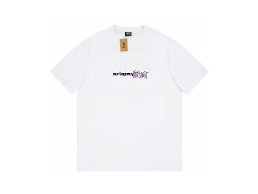 STUSSY × OURLEGACY LOGO TEE WHITE