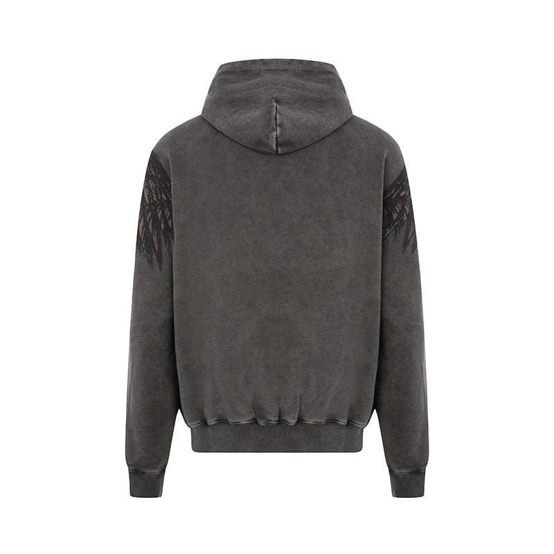 REPRESENT FEARLESS  GREY HOODIE