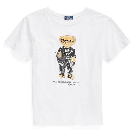 Ralph Lauren Bear Jersey Tee White