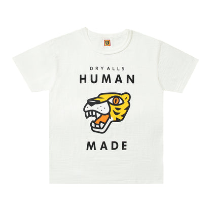 Human Made Tiger Head Logo Tee White