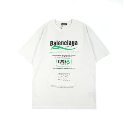 Balenciga logo tee LX010 white