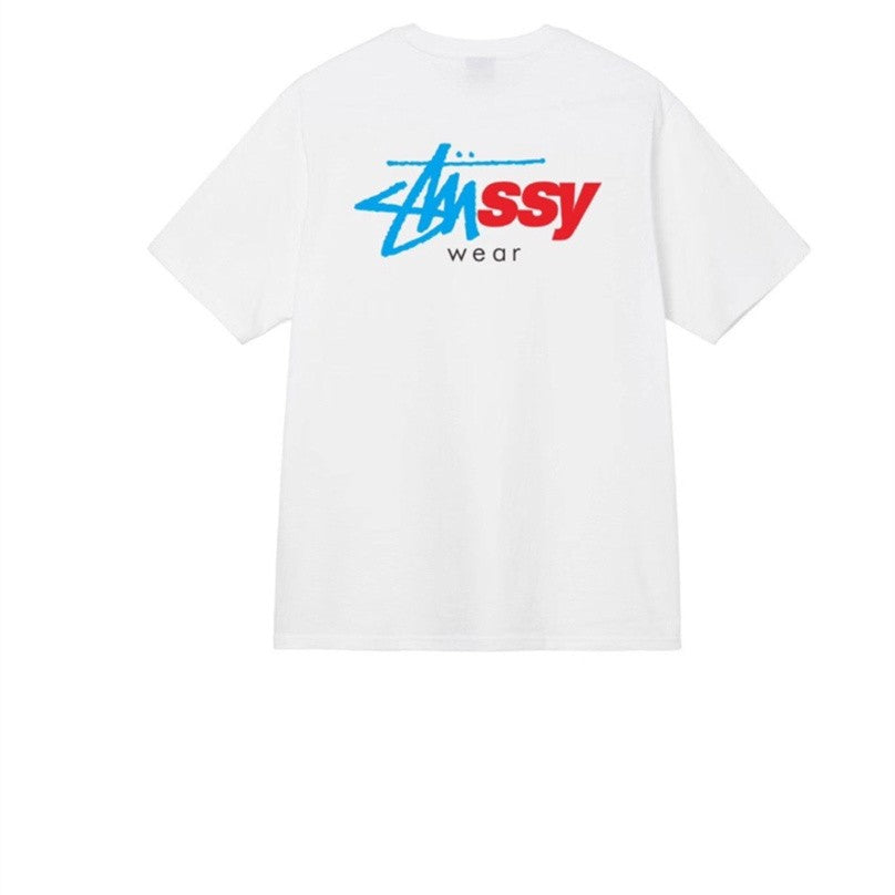 STUSSY LOGO TEE WHITE