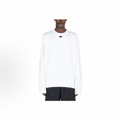 PRADA - Pure Color Round-neck Pullover Loose Long-Sleeved T-shirt for Men