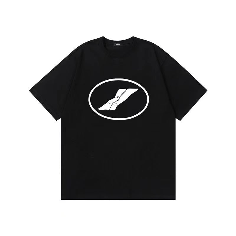WE11DONE Track Logo Tee In Black