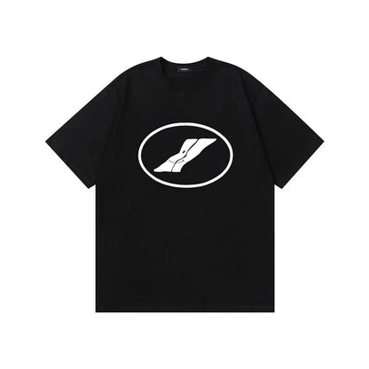 WE11DONE Track Logo Tee In Black