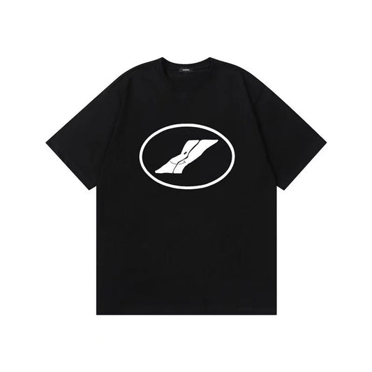 WE11DONE Track Logo Tee In Black