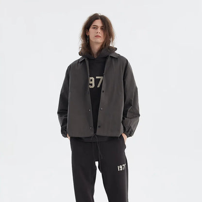 FOG FEAR OF GOD 22 multi-line 1977 coach jacket ESSENTIALS retro casual jacket