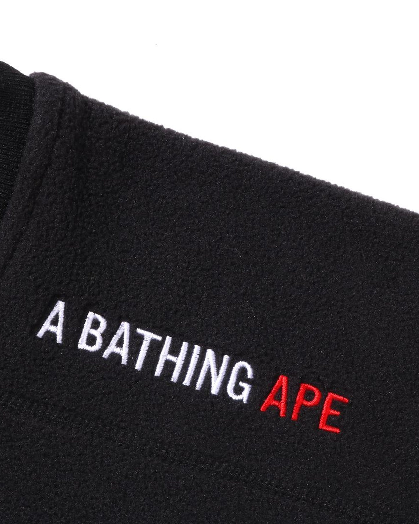 A Bathing Ape X Polartec Wide Fit Crewneck In Black