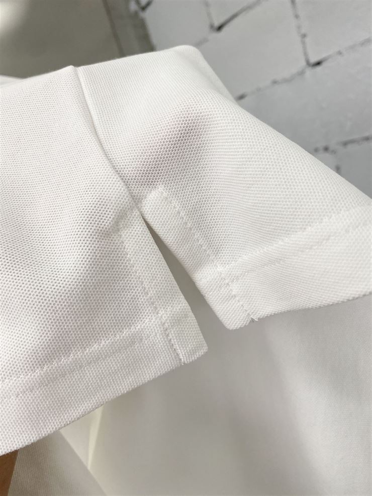 ‘CHRISTIAN DIOR ATELIER’ POLO SHIRT WHITE COTTON PIQUÉ – DOT019