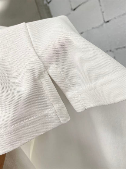 ‘CHRISTIAN DIOR ATELIER’ POLO SHIRT WHITE COTTON PIQUÉ – DOT019