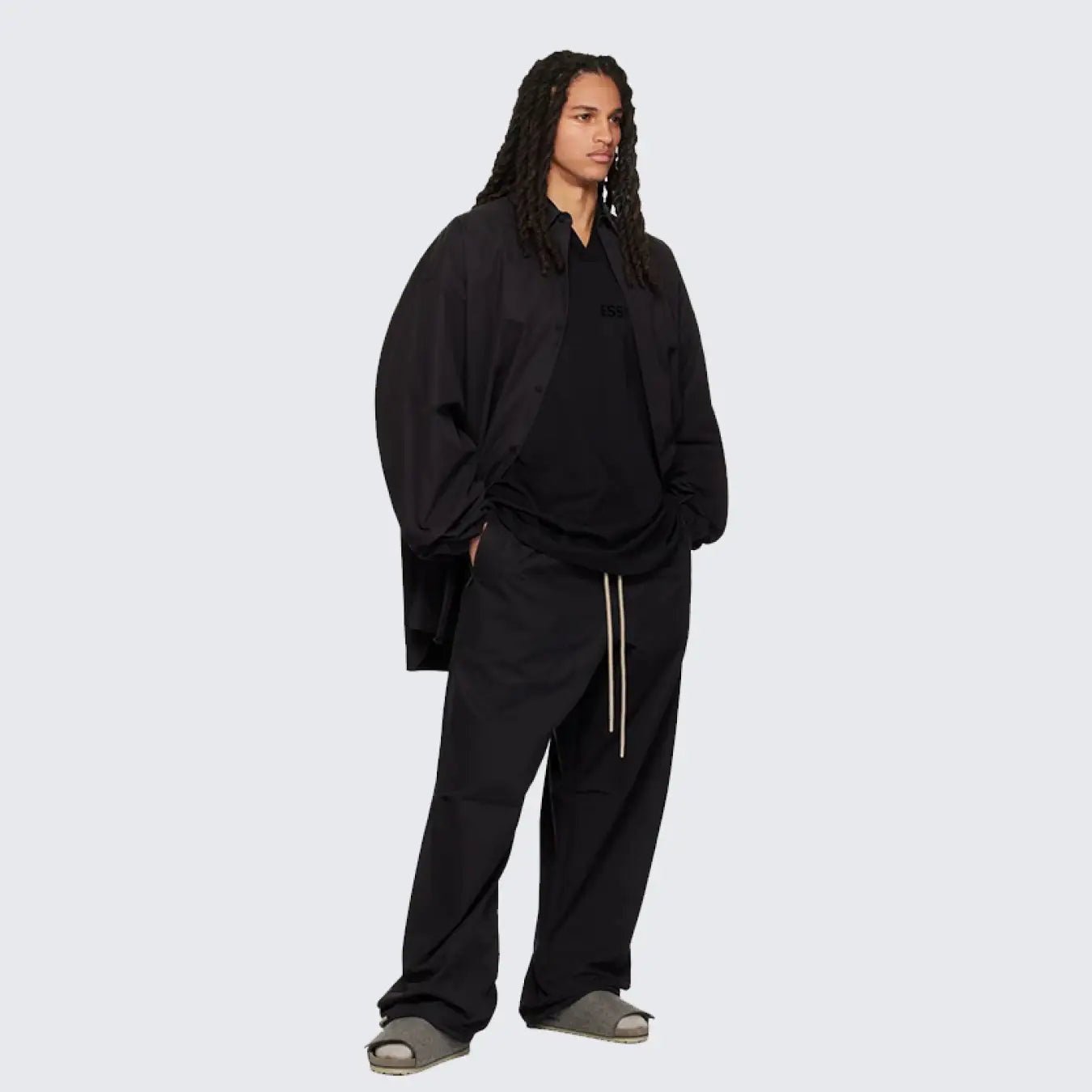 FOG FEAR OF GOD 23 multi-line solid color jacket ESSENTIALS casual loose jacket