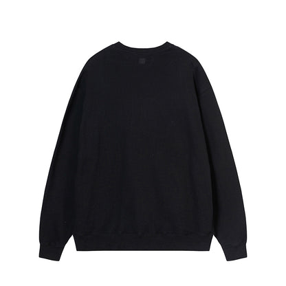 AMI  Big Logo Crewneck Hoodie Black