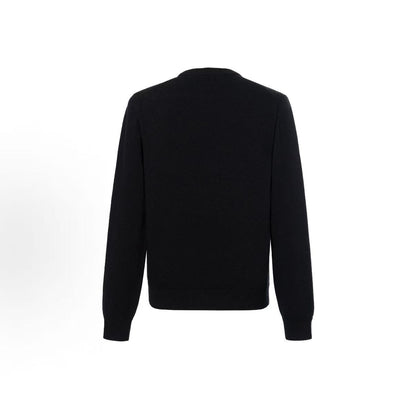 GUCCI Ancient Grecian Style 24 Fall Collection Letter Pattern Round-neck Pullover Loose Long-Sleeved Sweater Men's Black