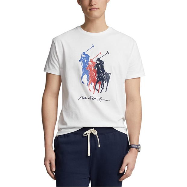 Ralph Lauren Multi Logo Tee White